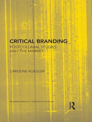 cover image of Critical Branding
